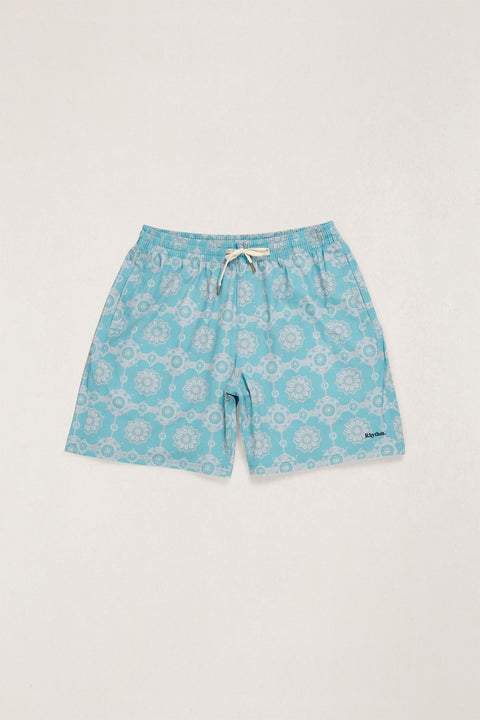RHYTHM Tangier Beach Short Pacific Blue