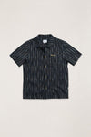 RHYTHM Seersucker Stripe Ss Shirt Black