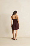 RHYTHM Staple Mini Dress Chocolate