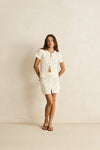 RHYTHM Jaffa Knit Mini Skirt Sand