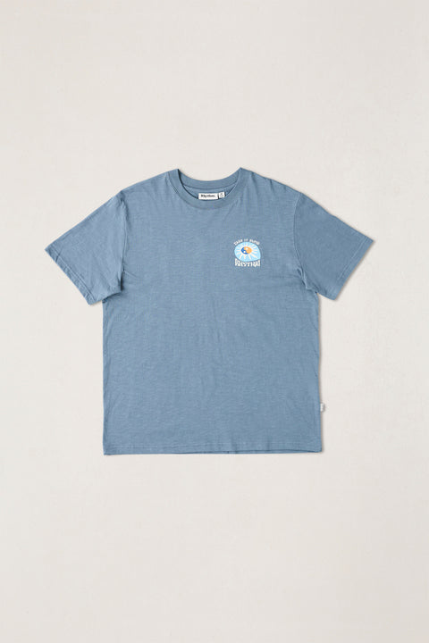 RHYTHM - Slow Down Ss T-Shirt Slate