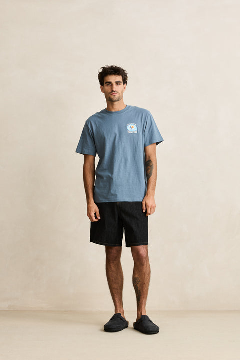 RHYTHM - Slow Down Ss T-Shirt Slate