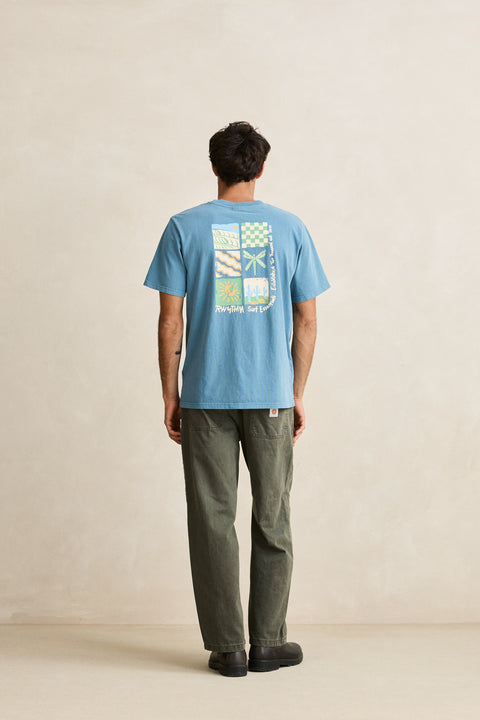 RHYTHM - Mementos Vintage SS T-Shirt Bluestone