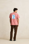 RHYTHM - Echoes Vintage Ss T-Shirt Dusty Rose