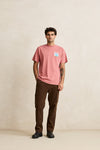 RHYTHM - Echoes Vintage Ss T-Shirt Dusty Rose