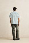 RHYTHM - Seersucker Stripe Ss Shirt Pine