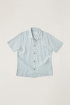 RHYTHM - Seersucker Stripe Ss Shirt Pine