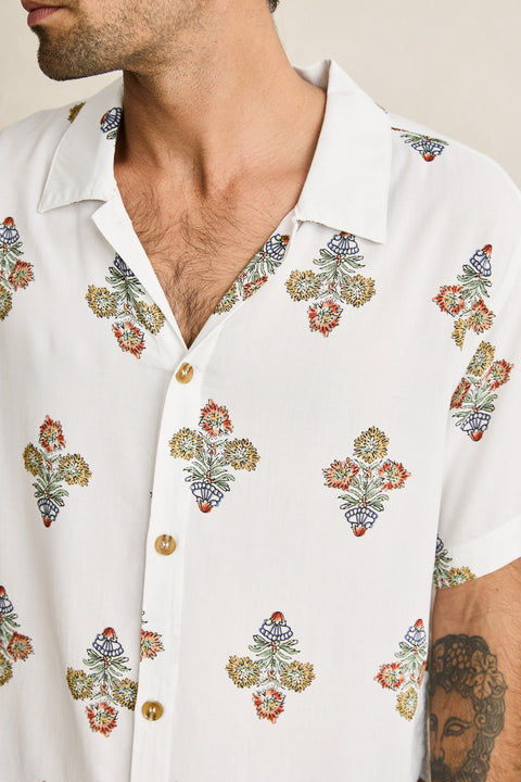 RHYTHM - Bouquet SS Shirt Natural
