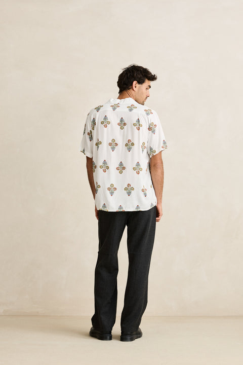 RHYTHM - Bouquet SS Shirt Natural