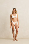 RHYTHM - Mila Reversible Hi Cut Pant Cream