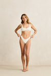 RHYTHM - Mila Reversible Hi Cut Pant Cream