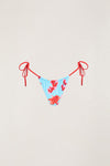 RHYTHM - Samba Floral Contrast Gathered Tie Side Itsy Pant Blue