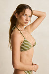 RHYTHM - Vista Stripe Slide Tri Top Olive