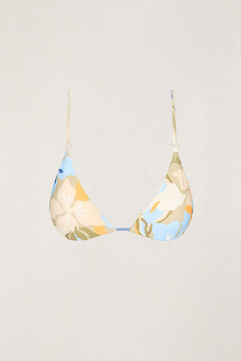 RHYTHM  Blanca Floral Slide Tri Top Olive