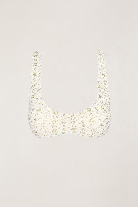 RHYTHM - Mila Reversible Crop Top Cream