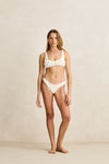 RHYTHM - Mila Reversible Crop Top Cream