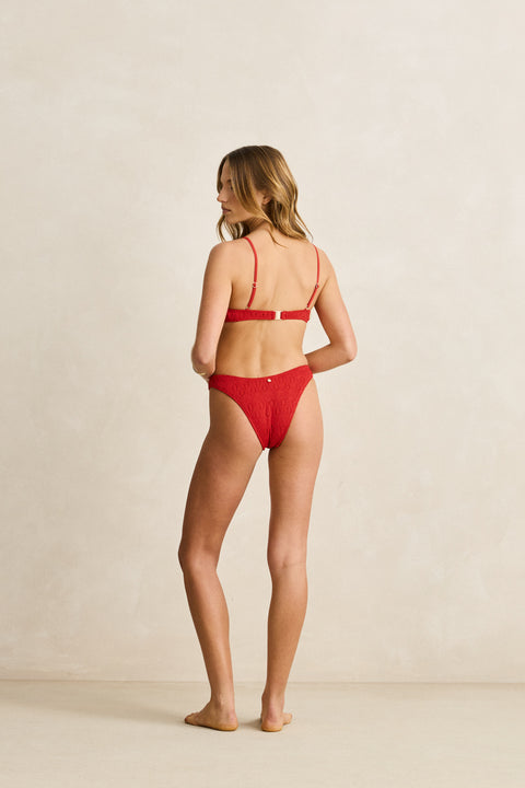 RHYTHM - Gigi Ring Front Trilette Top Red