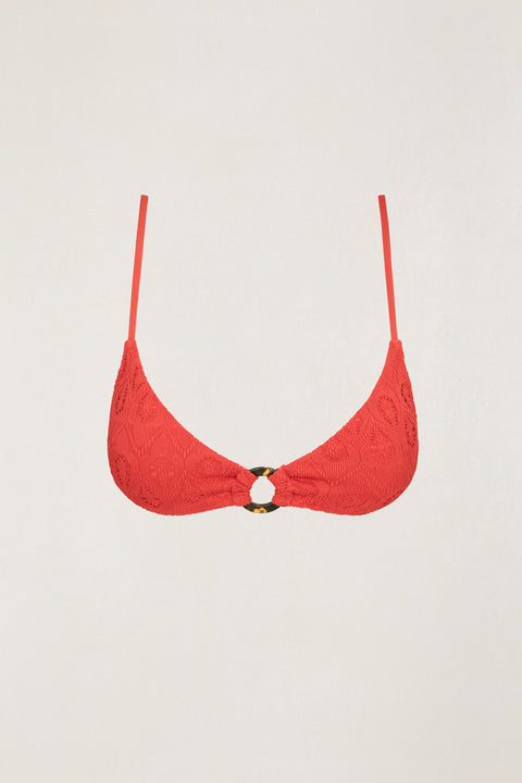 RHYTHM - Gigi Ring Front Trilette Top Red