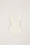 RHYTHM - Mila Reversible Halter Neck One Piece Cream