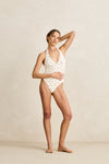 RHYTHM - Mila Reversible Halter Neck One Piece Cream