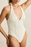RHYTHM - Mila Reversible Halter Neck One Piece Cream
