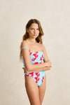 RHYTHM - Samba Floral Scrunched Side One Piece Blue
