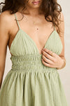 RHYTHM - Vista Stripe Mini Dress Olive