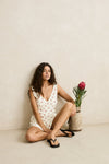 RHYTHM - Mila Floral Mini Dress Cream
