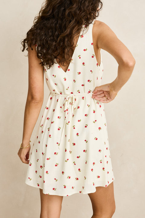 RHYTHM - Mila Floral Mini Dress Cream