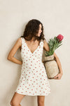 RHYTHM - Mila Floral Mini Dress Cream