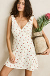 RHYTHM - Mila Floral Mini Dress Cream