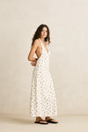 RHYTHM - Mila Floral Halter Neck Maxi Dress Cream