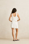 RHYTHM - Gigi Lace Scoop Neck Tank White