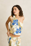 RHYTHM Blanca Floral One Shoulder Top Olive