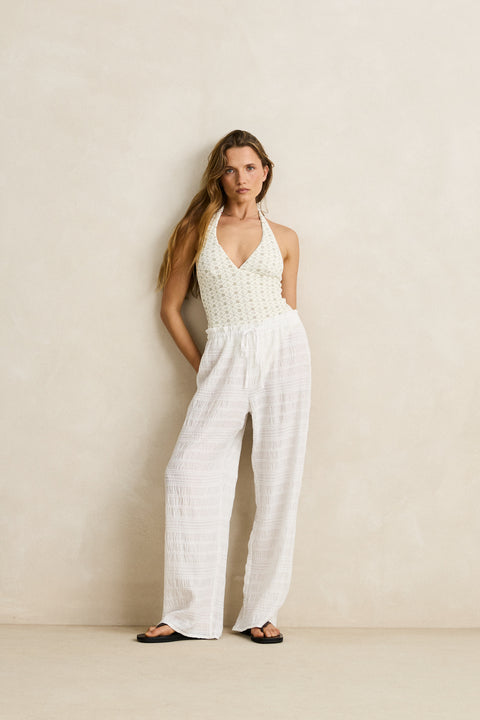 RHYTHM - Sandy Cove Beach Pant White