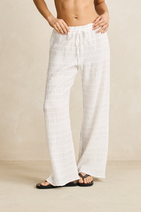 RHYTHM - Sandy Cove Beach Pant White