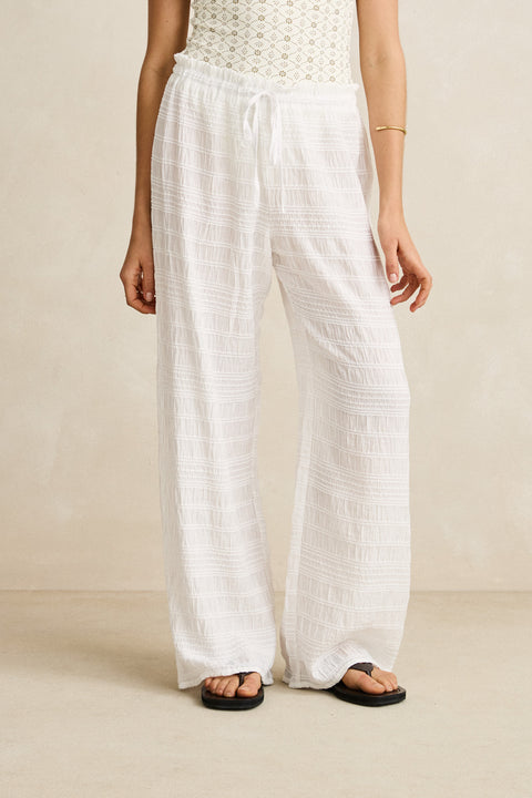 RHYTHM - Sandy Cove Beach Pant White