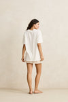 RHYTHM Palm And Sun Oversized T-Shirt Vintage White