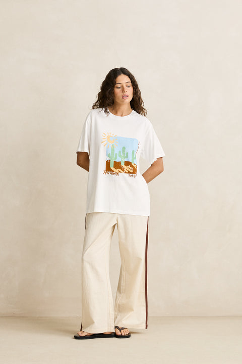 RHYTHM - Vintage Desert Oversized T-Shirt Vintage White