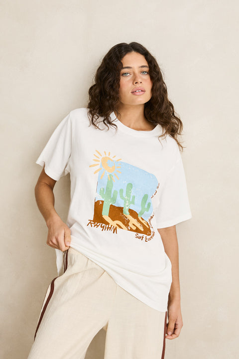RHYTHM - Vintage Desert Oversized T-Shirt Vintage White
