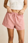 RHYTHM - Kirra Check Short Pink