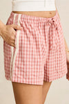RHYTHM - Kirra Check Short Pink