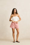 RHYTHM - Kirra Check Short Pink