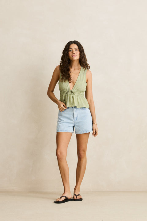 RHYTHM - Staple Denim Short Light Blue