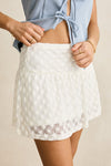 RHYTHM - Gigi Lace Mini Skirt White