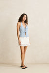 RHYTHM - Gigi Lace Mini Skirt White