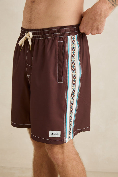 RHYTHM - Panel Stripe Beach Short