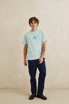 RHYTHM Drifter Ss T-Shirt Light Blue