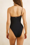 RHYTHM - Lily Rib Contrast One Shoulder One Piece