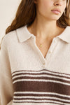 RHYTHM - Strata Knit Collared Jumper